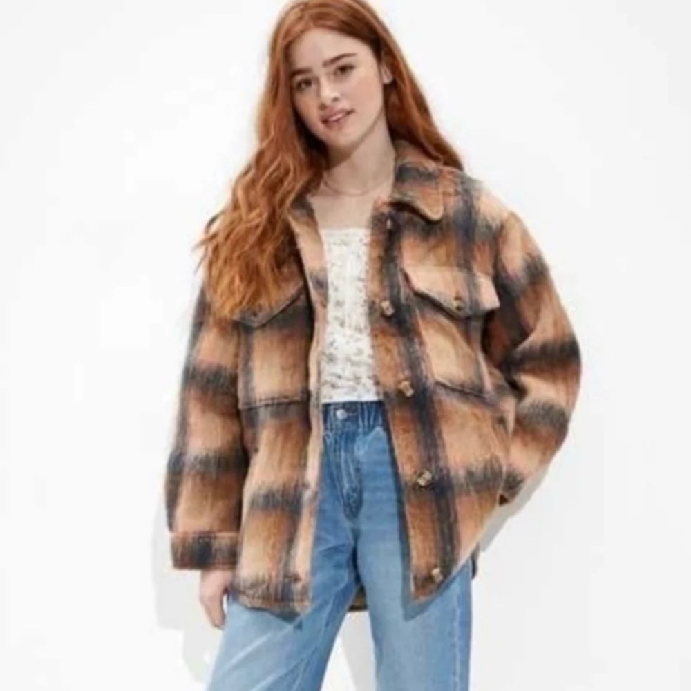 American Eagle Outfitters Plaid Jacket